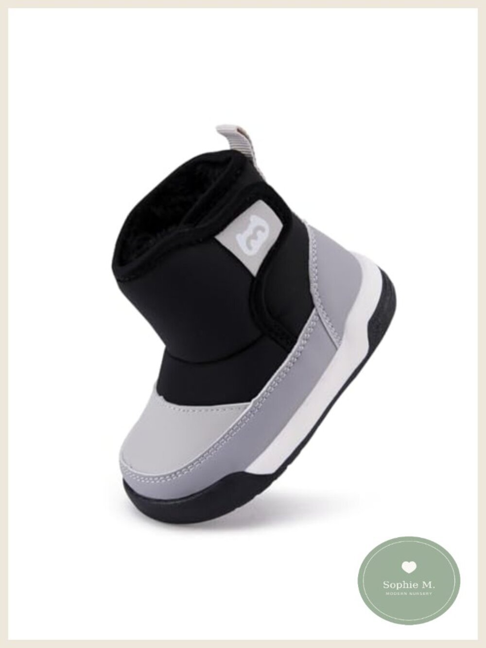 Toddler Snow Boots Winter Shoes Fleece Lined Anti-Slip 6-24 Months